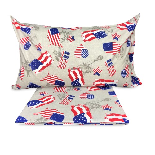 DUVET COVER AMERICAN AMERICAN FLAG DIS. FLAGS