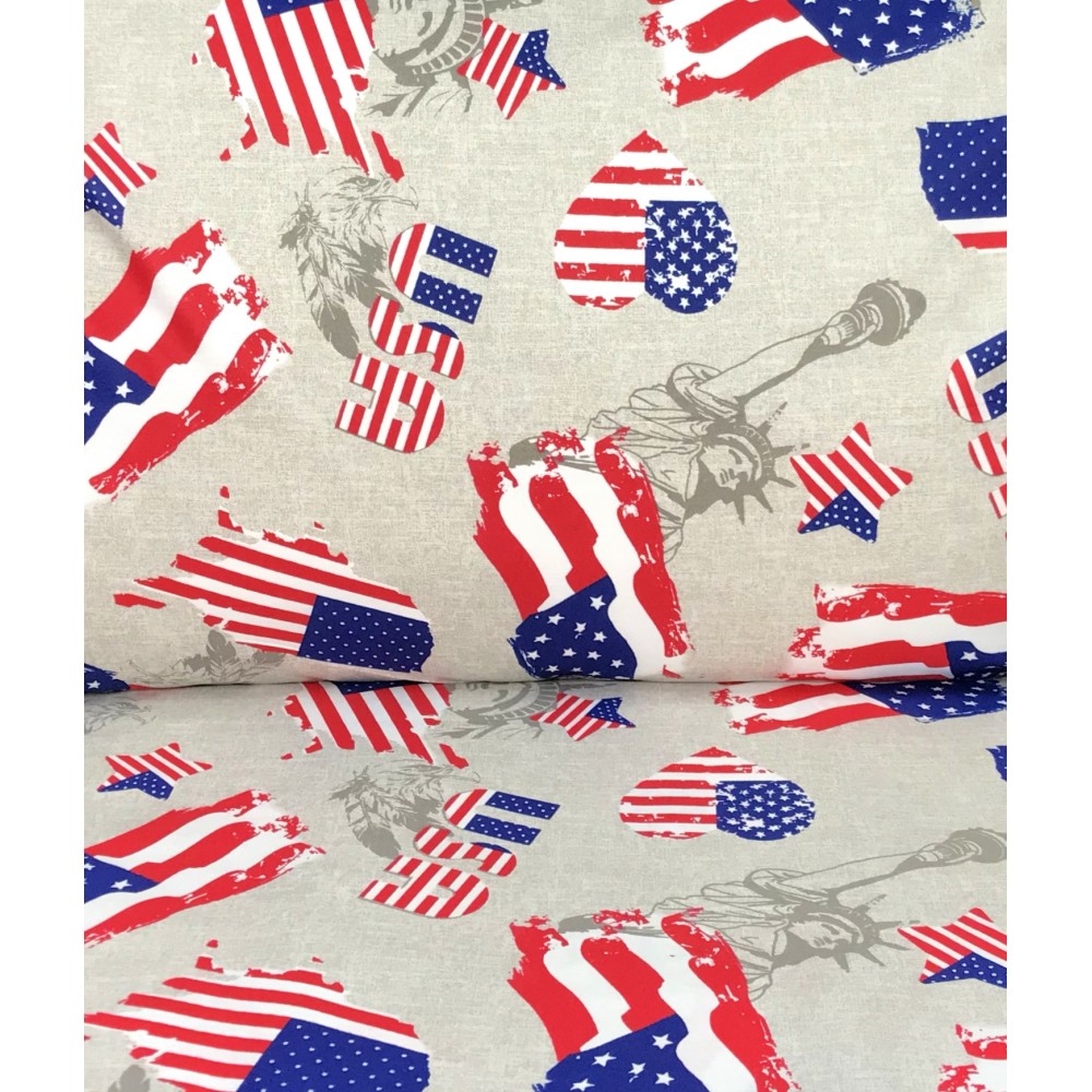 DUVET COVER AMERICAN AMERICAN FLAG DIS. FLAGS