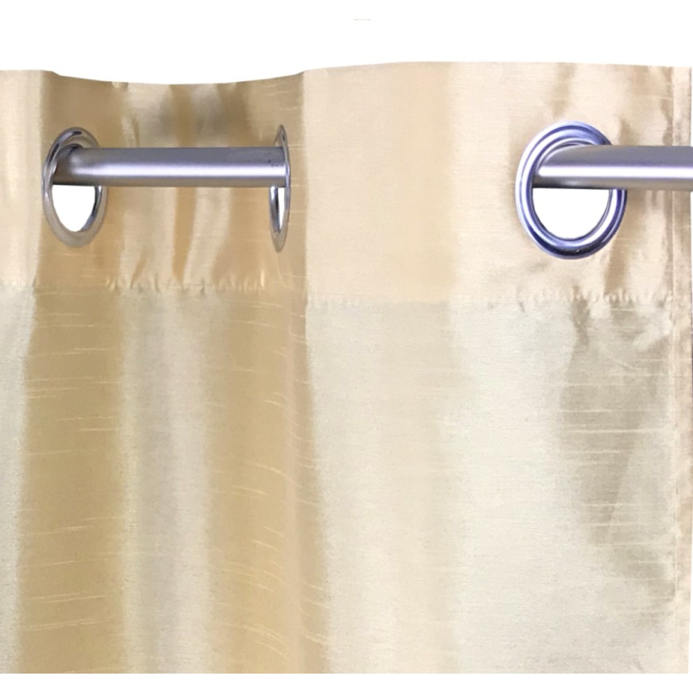 SOLID COLOR GOLDEN YELLOW CURTAIN CM.140X290 PACKAGED