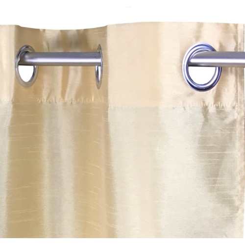 CORTINA AMARILLO DORADO COLOR LISO CM.140X290 EMPAQUETADO
