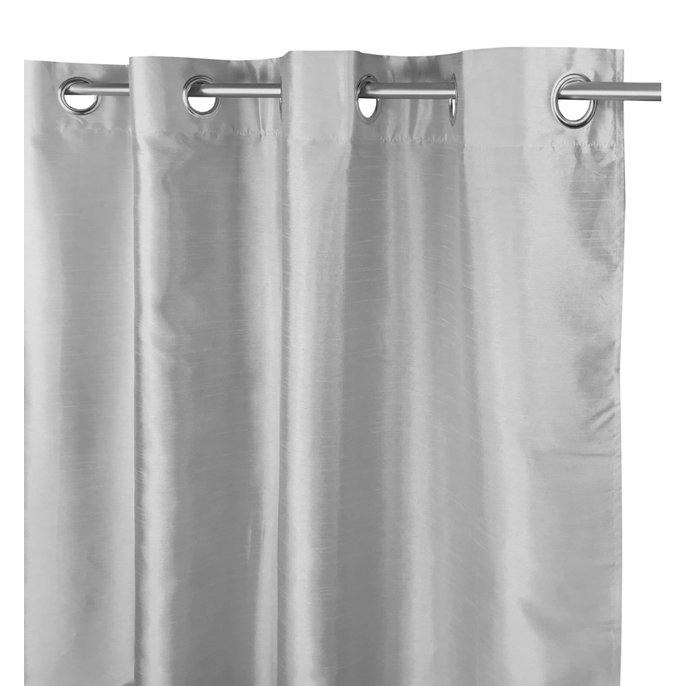 TENDA TINTA UNITA GRIGIO PERLA CM.140X290 CONFEZIONATA