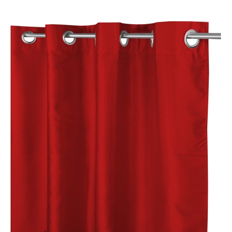 CORTINA ROJA BURDEOS COLOR LISO CM.140X290 EMPAQUETADO