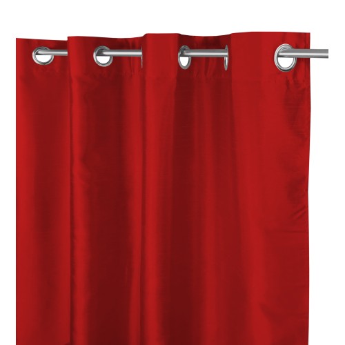 SOLID COLOR BURGUNDY RED CURTAIN CM.140X290 PACKAGED