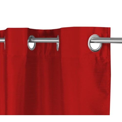 SOLID COLOR BURGUNDY RED CURTAIN CM.140X290 PACKAGED