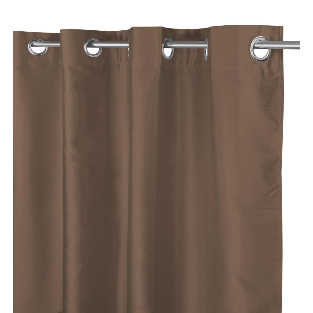 CORTINA MARRÓN MACIZA CM.140X290 EMPAQUETADA