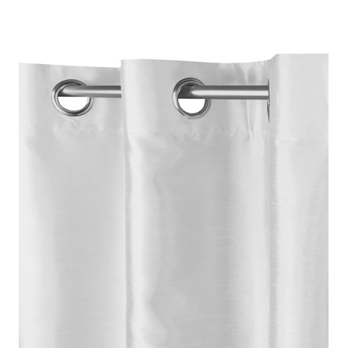 SOLID WHITE CURTAIN CM.140X290 PACKAGED