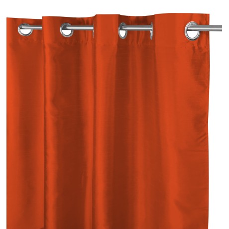 EINFARBIGER VORHANG ROSTORANGE CM.140X290 VERPACKT