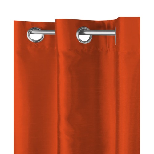SOLID COLOR CURTAIN RUST ORANGE CM.140X290 PACKAGED