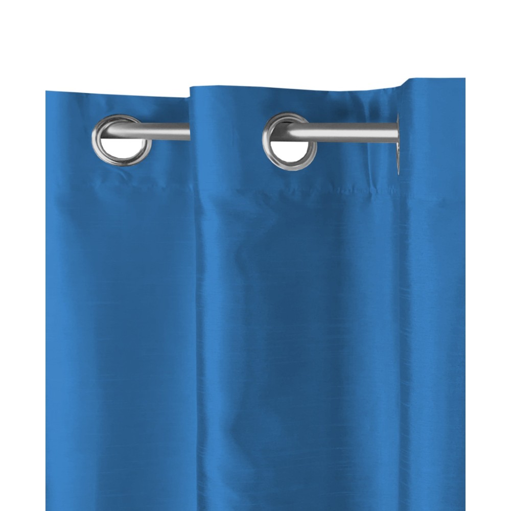 SOLID COLOR CURTAIN AVIO BLUE CM.140X290 PACKAGED