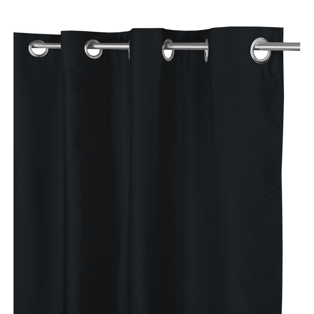 SOLID COLOR BLACK CURTAIN CM.140X290 PACKAGED