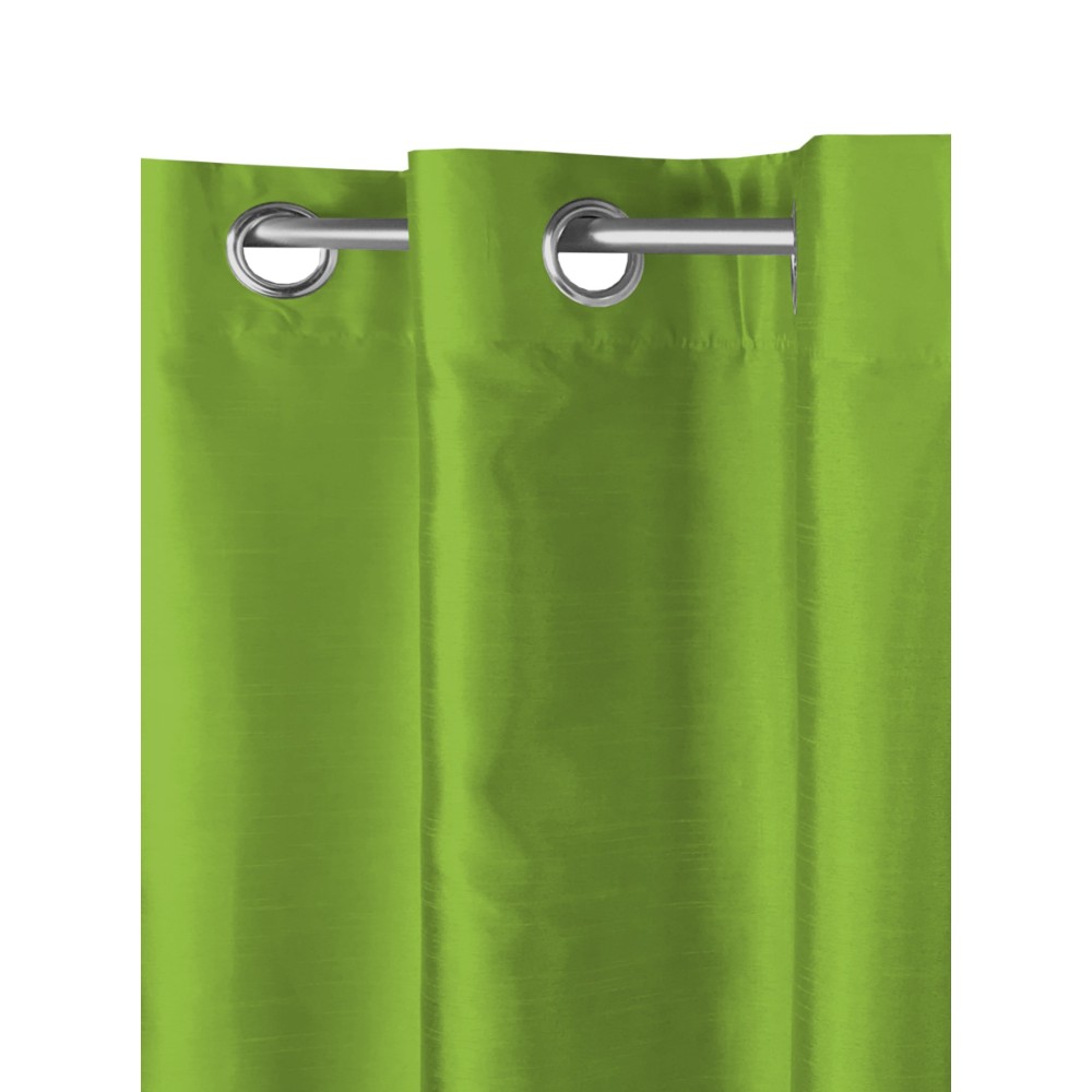 SOLID GREEN CURTAIN CM.140X290 PACKAGED