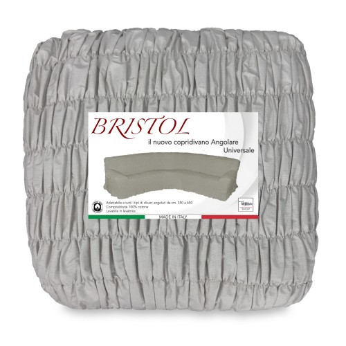 BRISTOL UNIVERSAL ECKSOFA BEZUG TAUBENGRAU EINFARBIG