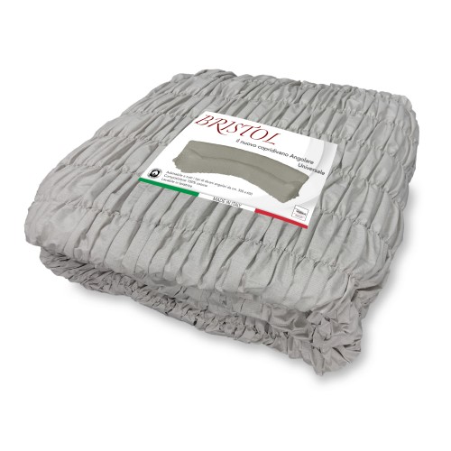 BRISTOL FUNDA DE SOFÁ ESQUINA UNIVERSAL GRIS PALOMA LISO