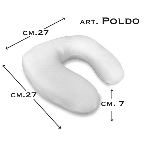 ALMOHADA DE CUELLO POLDO EN ESPUMA VISCOELÁSTICA PARA VIAJES