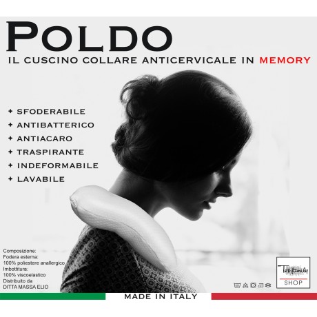 ALMOHADA DE CUELLO POLDO EN ESPUMA VISCOELÁSTICA PARA VIAJES 2