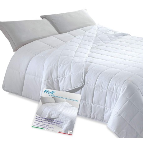 SYNTHETISCHE 4-JAHRESZEITEN-BETTDECKE FOUR MADE IN ITALY EXTRA QUALITÄT 150GR/M²+250 GR/M².