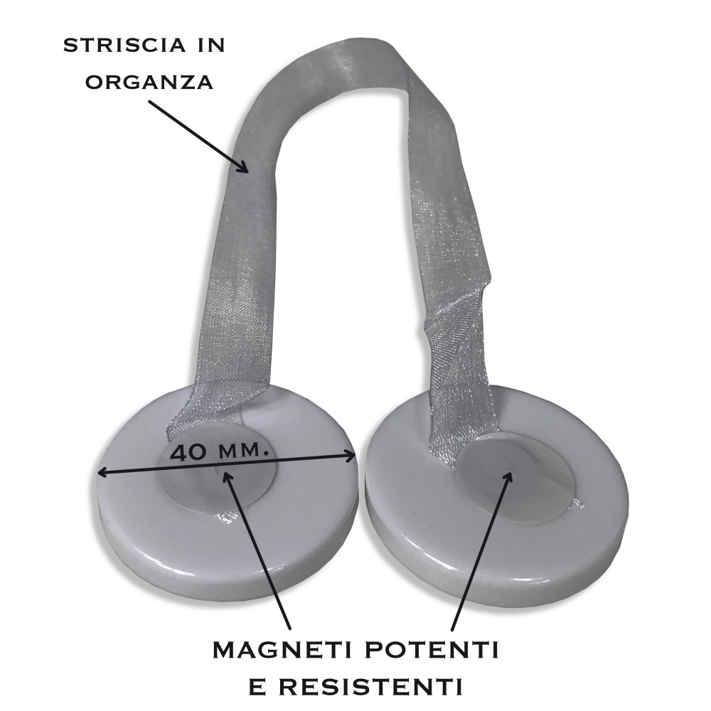 MAGNET GARDINENSTOPPER GRAU MAGNETE FÜR GARDINENSTOPPER PERLMUTT