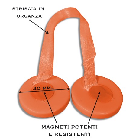 MAGNET GARDINENSTOPPER ELENA ORANGE MAGNETE FÜR GARDINEN GARDINENSTOPPER PERLMUTT 2