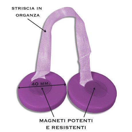 MAGNET GARDINENSTOPPER ELENA LILA MAGNETE FÜR GARDINEN GARDINENSTOPPER PERLMUTT 2