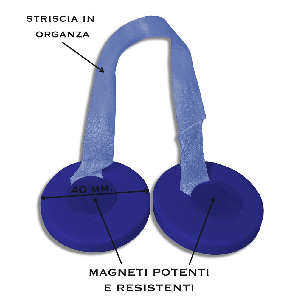 MAGNET GARDINENSTOPPER ELENA BLAU MAGNETE FÜR GARDINENSTOPPER PERLMUTT