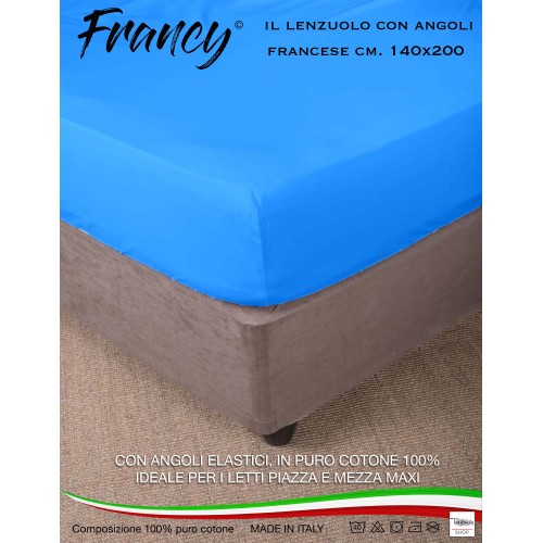 FRANKY BLATT MIT FRANZÖSISCHEN BLAUEN ECKEN 1 1/2 GROSSE MAXI