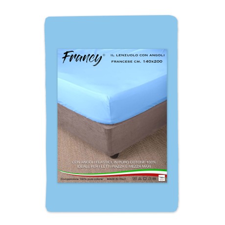 FRANCY SHEET WITH FRENCH BLUE CORNERS 1 AND A HALF LARGE MAXI