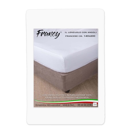 FRANCY SHEET WITH WHITE FRENCH CORNERS 1 AND A HALF LARGE MAXI