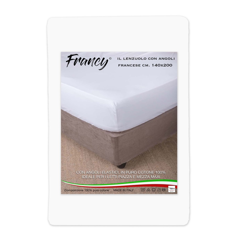 SÁBANA FRANCY CON ESQUINAS FRANCESAS BLANCAS 1 MAXI Y MEDIO GRANDE