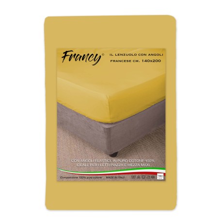 SÁBANA BAJERA FRANCESA AMARILLO OCRE FRANCÉS 1 MAXI Y MEDIO GRANDE