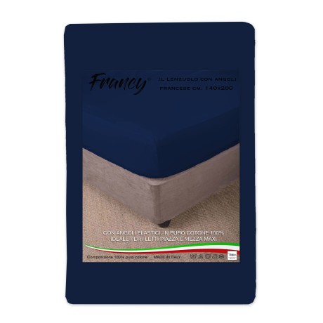 SÁBANA BAJERA FRANCY AZUL OSCURO FRANCÉS 1 MAXI Y MEDIO GRANDE