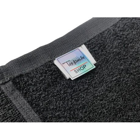 SET OF 5 TOWELS BLACK TERRY TOWEL BEAUTY HAIRDRESSER CM. 50X100 2