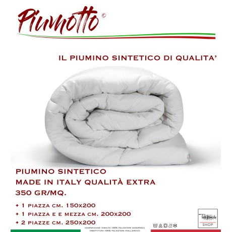 SYNTHETISCHE DAUNENJACKE WINTERDECKE MADE IN ITALY EXTRA QUALITÄT 350 GR / QM. 2