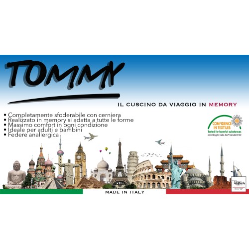 TOMMY PILLOW IN MEMORY TRAVEL