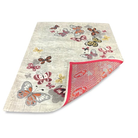 ANTI-SLIP BUTTERFLY CARPET RED 2
