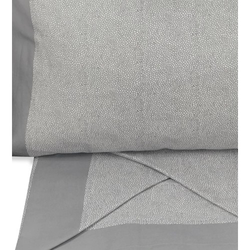 PURE COTTON GREY BORBONESE SHEETS SET