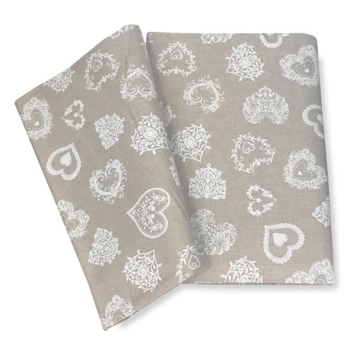 TOWEL FURNISHING COVER GRAN SCARF BEDSPREAD SOFA COVER DORY FABRIC WHITE HEART