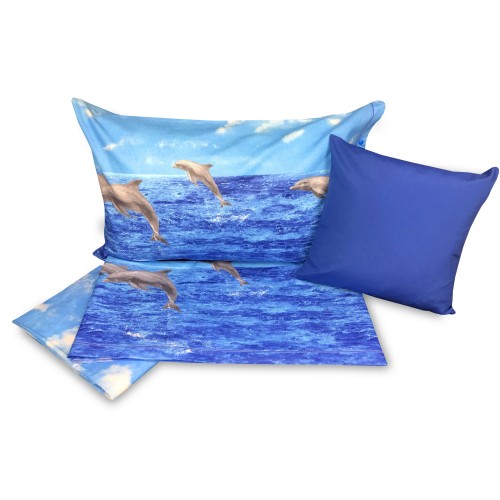 SET OF SHEETS NATURE SEA DOLPHINS