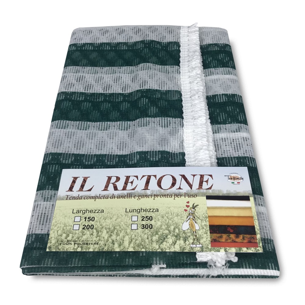OUTDOOR MOSQUITO NET AWNING, GARDEN RETONE GREEN STRIPE IN TWO SIZES