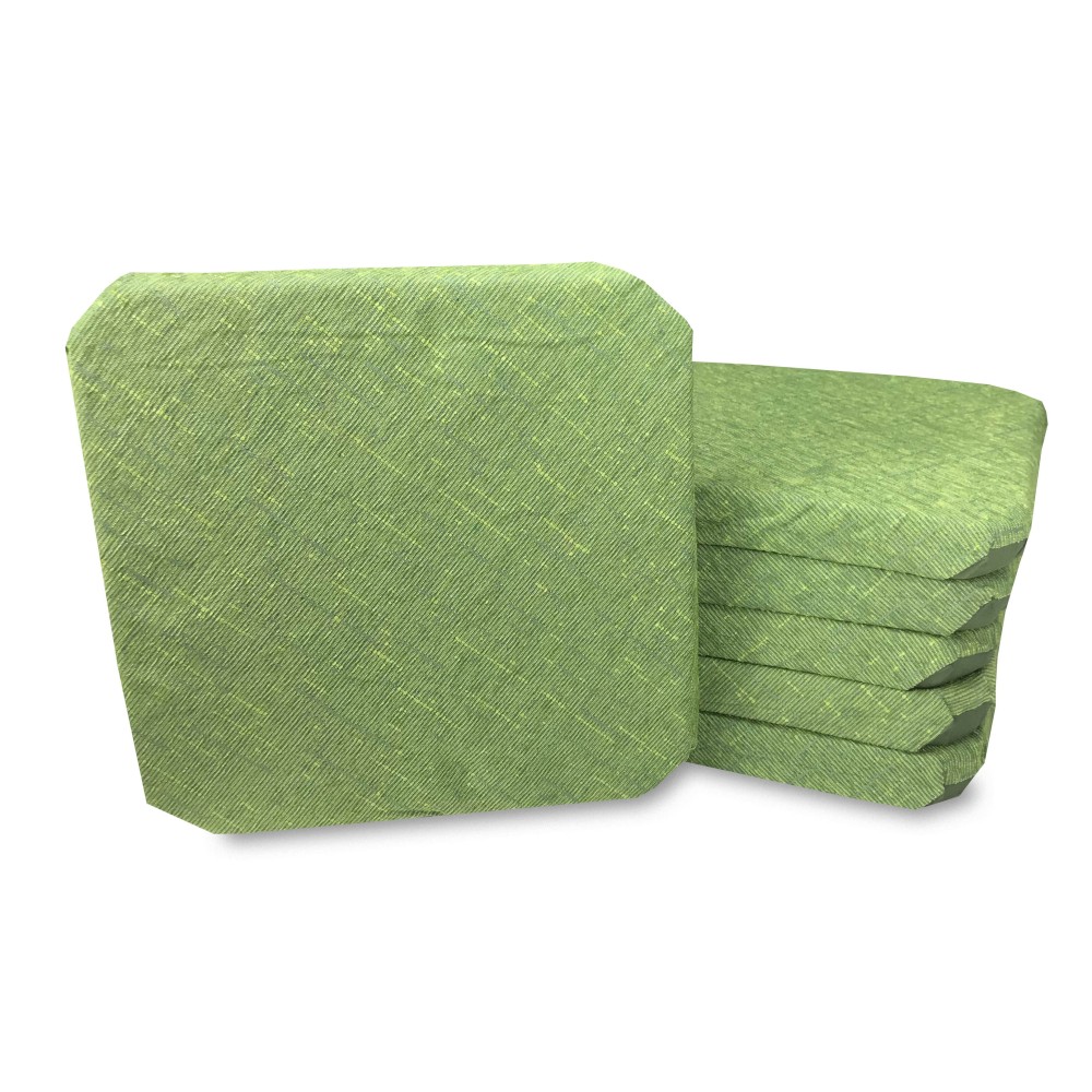 FUNDA DE SILLA DE COLOR LISO EN TELA DE CHENILLA VERDE