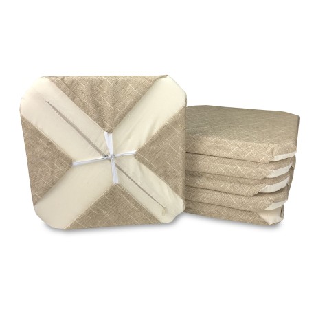 COPRISEDIA CON ALI TINTA UNITA IN TESSUTO CINIGLIATO BEIGE 2