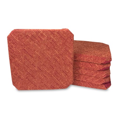 CHAIR COVER WITH SOLID COLOR WINGS IN BURGUNDY CHENILLE FABRIC