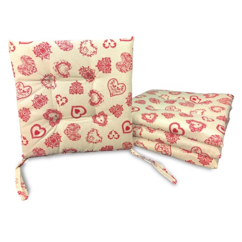 SOFT TYROLEAN MIROS HEART MOUNTAIN RED CHAIR COVER