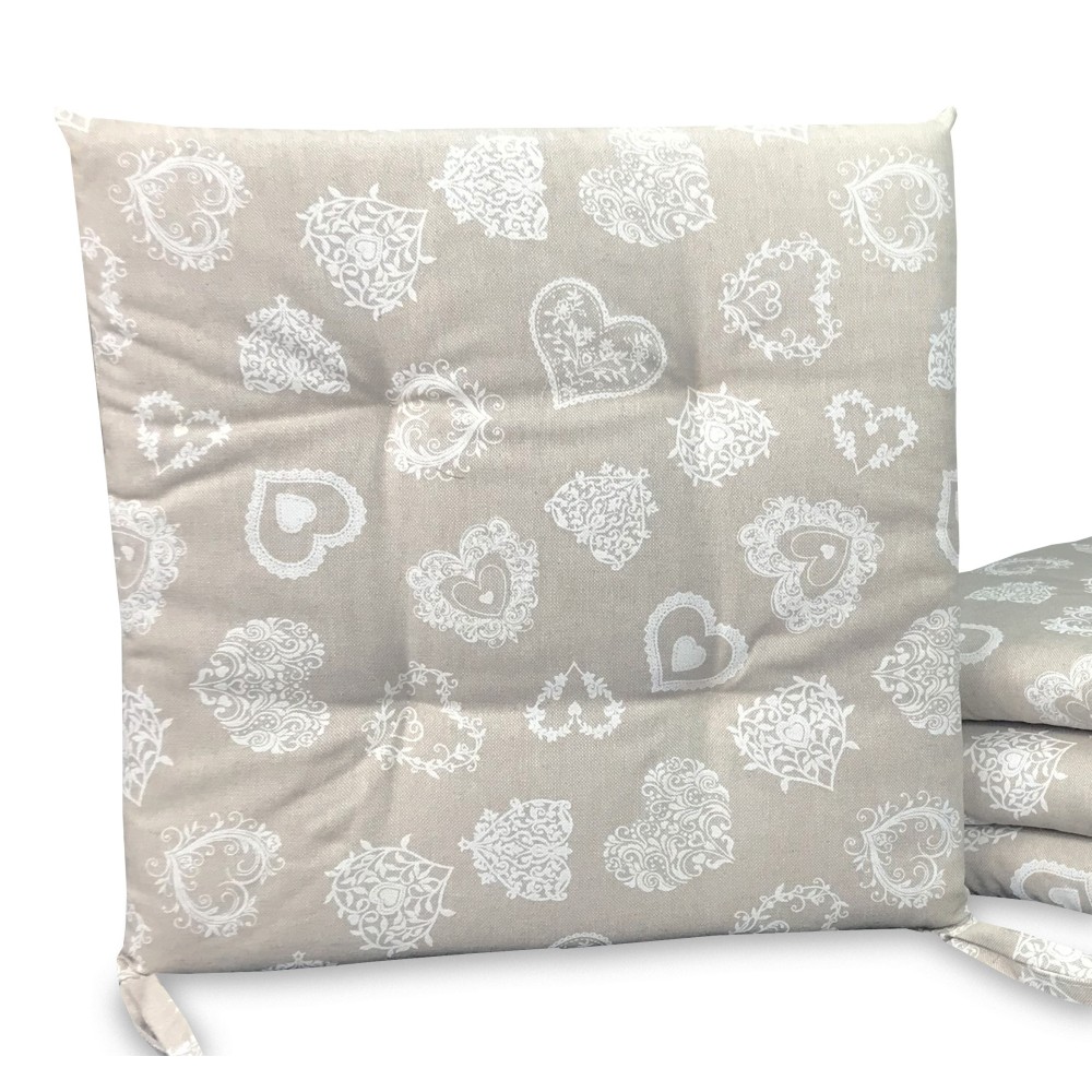 FUNDA DE SILLA DE MONTAÑA BLANCA DORY CORAZÓN TIROLESA SUAVE