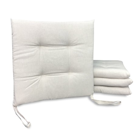 CHAIR COVER MORBIDENE DORY CHAIR CUSHION SOLID COLOR BEIGE ECRU