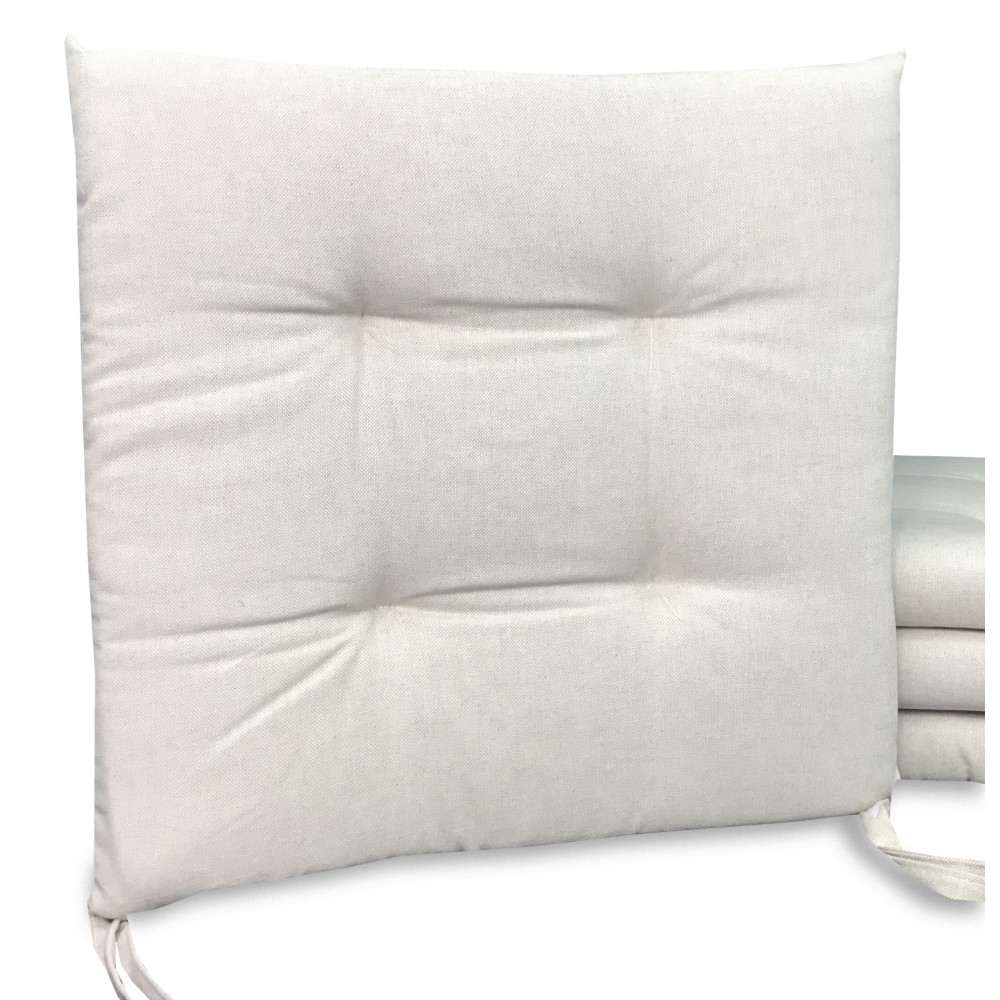 CHAIR COVER MORBIDENE DORY CHAIR CUSHION SOLID COLOR BEIGE ECRU
