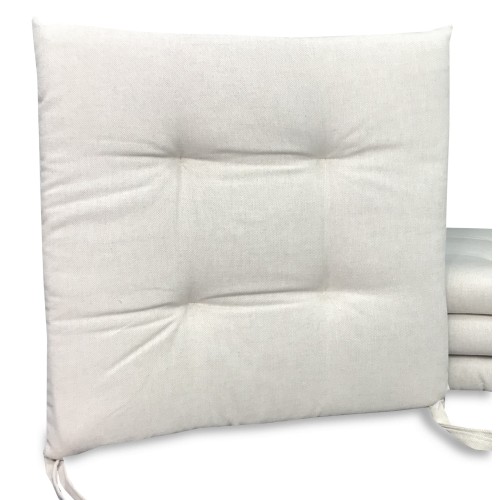 CHAIR COVER MORBIDENE DORY CHAIR CUSHION SOLID COLOR BEIGE ECRU