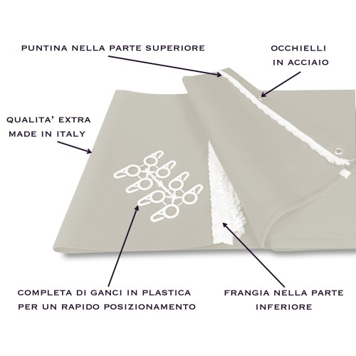 OUTDOOR AWNING GARDEN BALCONY UNITED CREAM 2 METERS WIDE