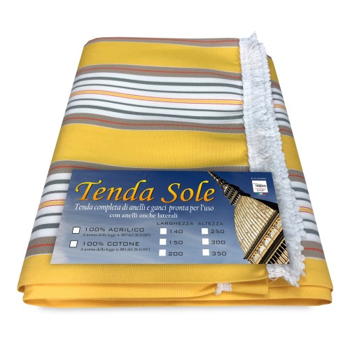 LE SOLEIL TENTE EXTÉRIEURE, JARDIN, BALCON RIGHINO JAUNE EMBALLÉ