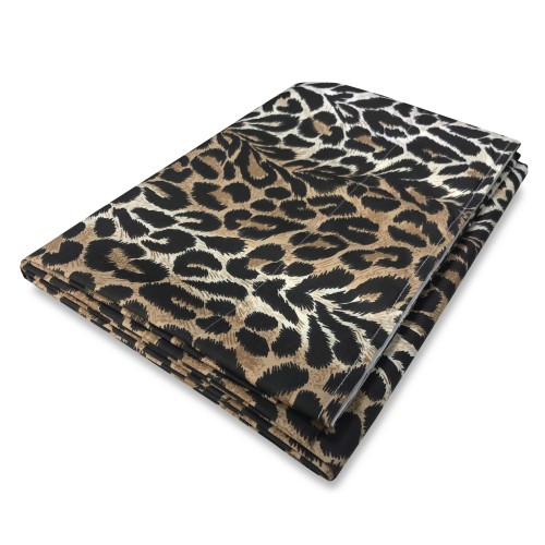 TIENDA SAFARI MANCHADA CM. ESTAMPADO DE LEOPARDO 140X280 HECHO EN ITALIA