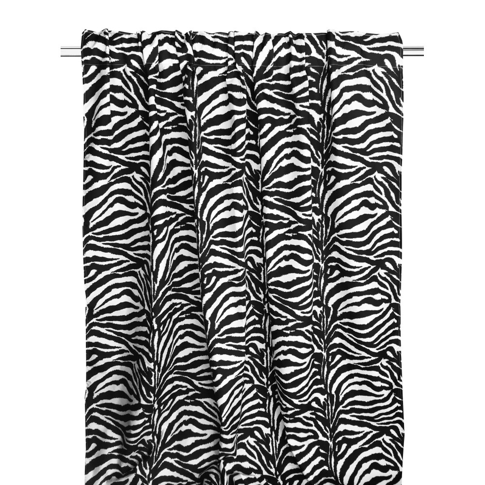 CORTINA CEBRA BLANCO NEGRO CM. 140X280 HECHO EN ITALIA